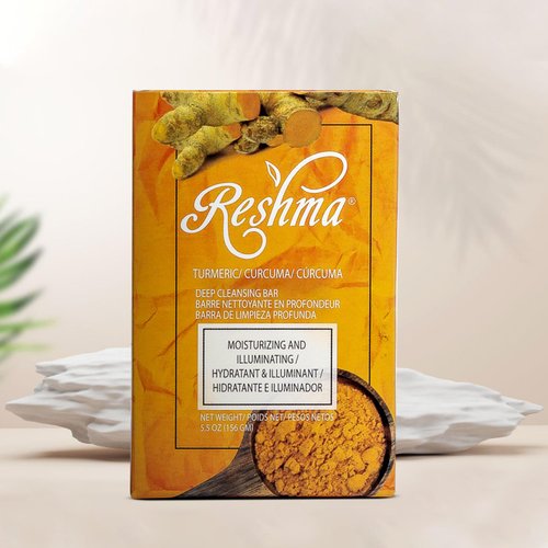 Reshma Beauty Turmeric Soap | Infused with Turmeric Extract, Olive Oil, Coconut Oil (Pack Of 1), 5.05 oz