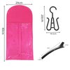 Hair Extension Holder Wig Bag with Hanger Wig Storage Portable Wig Bags Storage Style Hair Travel Hair Extensions Bag for Multiple Wigs Hair Extensions, Wigs & Accessories (rose red)