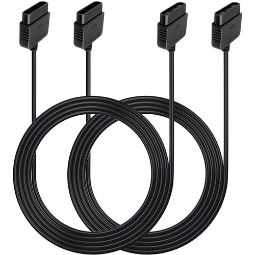 tesha 2PACK PS2 Controller Extension Cable Cord 6ft/1.8m Controller Extension for Sony Playstation 2 PS2 Game Console