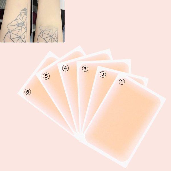 Tattoo Cover Up Tape, Ultra-Thin Coverage Invisible Stickers, Flesh-Colored Birthmarks Scars Stickers Waterproof Natural Concealer Stickers,6 Count (Pack Of 1)