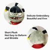 4 PCS PVZ Plant and Zombies Plush Zombies Sets 1 2 Stuffed Soft Toys Wizard Zombie, Sun Zombie, Red Boy Zombie, Sticker Zombie PVZ Figure Doll New