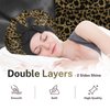 BONNET QUEEN Silk Bonnet for Sleeping Women Hair Bonnet REVERSIBLE Double Layer Satin Bonnet Tie Bonnet Sleep Satin Hair Wrap Night Cap For Curly Hair Leopard