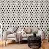 Retro Art Peel and Stick Wallpaper | Removable Self Adhesive Beige Floral Pattern | Boho Wallpaper | Eco Friendly (1 roll 24" W x 120" H)