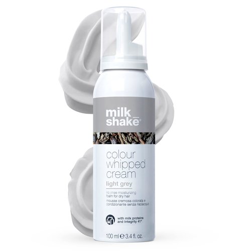 milk_shake Color Whipped Cream Leave In Coloring Conditioner - Provides Temporary Hair Color Tone, Light Grey