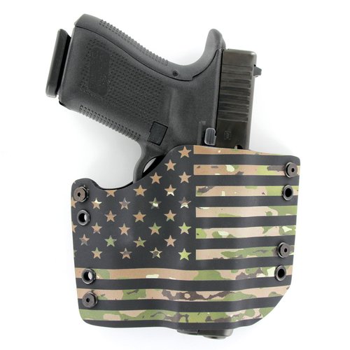 OWB Holster - Black Carbon Fiber (Right-Hand, Desert Baby Eagle III .45 ACP Steel Frame)