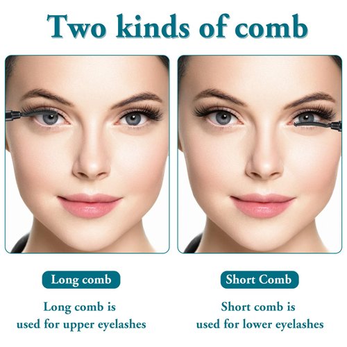 3 Pcs Silicone Lash Brush Mascara Eyelash Separator Eyelash Comb Eyebrow Brush Eyelashes Definer with Dust Lid Lash Separating Comb Brow Grooming Brush