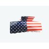 Generic American flag fourth of july acrylic hair claw clip