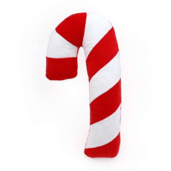 ZippyPaws, Holiday Jigglerz Candy Cane Dog Toy, 1 Count