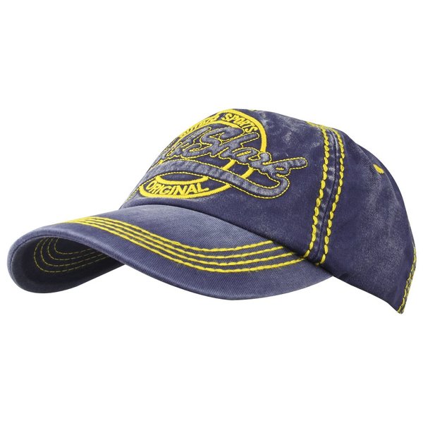 MINAKOLIFE Men Vintage Rock Shark Washed Baseball Cap Hat (Blue)