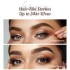 Eyebrow Pencil 4 Fork tip Design Stereoscopic Eye Makeup Eyebrow Makeup, Long Lasting, Waterproof and Smudge-proof Eyebrow Pen Dark Brown
