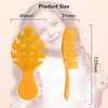 CANDYBRUSH Hair Brush for Kids Toddler Girls Extremely Soft TPEE for Fine Hair Detangling Leaf Form Vented Brushes Mood-Boosting Hairbrush with Mango Scented Orange Small