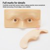5D Silicone Replaceable Eyebrow Tattoo Practice Skin Reusable Eye Brow Practice Training Mannequin Board Kit with 2pcs Practice Pads Micro Dpray Plastic Eyebrow Fake Skin On Eyebrows