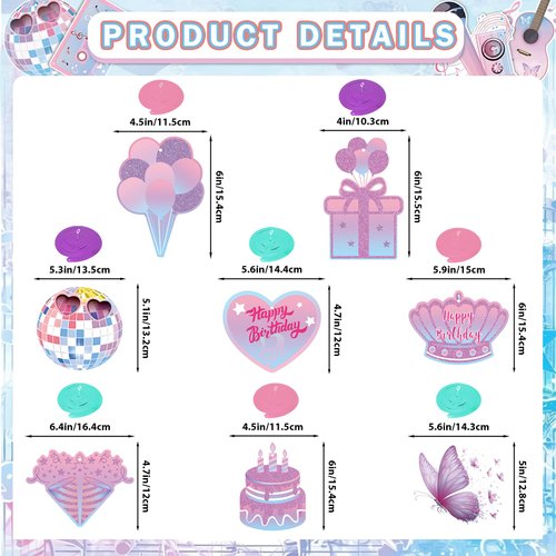 In My Birthday Era Banner, DIY Glitter In My Birthday Era Decorations with Birthday Hanging Swirls, Birthday Party Decorations, Eras Birthday Decorations for Women Girls