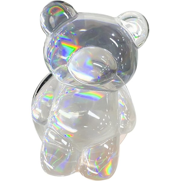 Cute Bear Shape Expandable Collapsible Mobile Phone Grip Stand Holder for Smartphone Tablet Cell Phone Accessories Colorful,Transparent Mobile Phone Grip Stand,Mobile Phone Grip Stand,Cell Phone Stand