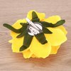 BinaryABC Artificial Rose Flower Hairpin Hair Clips,Flower Brooch for Women Party (Yellow) 1 Count (Pack of 1)