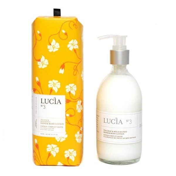 Lucia Hand and Body Lotion, Tea Leaf and Wild Honey, 10 Ounce