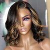 Blonde Highlight Glueless Short Body Wave Lace Front Wigs Human Hair Pre Plucked with Baby Hair 1b/30 Body Wave Bob Wig Human Hair 13x4 Short Body Wave Highlight Lace Front Bob Wig For Women 12 Inch