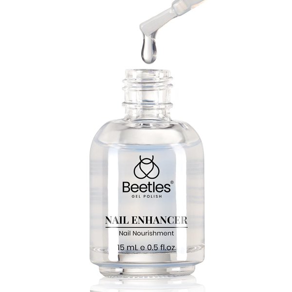 Beetles Nail Strengthener and Growth, Nail Hardener Extra Strong and Growth, Nail Strengthener for Damaged Nails Thin Nails, Clear Nail Polish Strengthener and Growth, 0.5 Fl Oz Quick Dry Nail Care