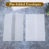 ZYNERY 70 Pack Pre-folded Vellum Jackets for 5x7 Invitations, Vellum Paper 5x7 for Invitations, Transparent Paper Vellum Envelopes for Wedding Invitations Wraps - Translucent Birthday Invitation Paper