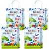 Brattol 16 Pcs Chugga Chugga Two Two Birthday Party Bags Train Theme Design - Ideal Train Birthday Decorations & Party Supplies for Two Years Old Baby’s Celebrations, Precious Mothers