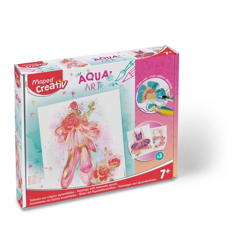 Maped Helix USA Creativ Activity Kit - 1 Set - Multicolor 14 Pack - Kids Creating Clay Sculptures - Mess-Free Creativity - Complete Art Kit with Vibrant Watercolor Pencils and Metalized Foil Accents