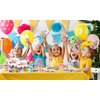 Happy Birthday Decorations Happy Birthday Party Tableware Includes Happy Birthday Paper Plates and Napkins Confetti Rainbow Balloons for Kid's Happy Birthday Party Supplies Serves 16
