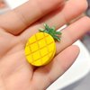 Generic Mini Pineapple Hair Clip,Small Claw Clip for Women,Acetate Hair Clip,Small Hair Clip, 1 Count (Pack of 2)