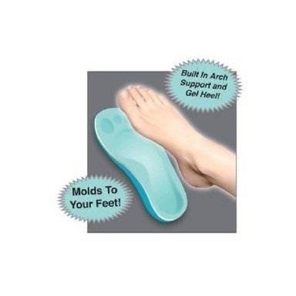 Memory Foam Foot Arch Support Insole, Men's 9-13, Orthotic Pair by Atlas Biomechanics