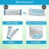 Self-Dissolving Pods Urine Packs Turn to Disposable Gel 20 Pack Portable Toilet Absorbent Gel, Urine Absorber Chemicals Degradable