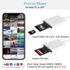 Lightning to SD Card Reader for Select iPhone, iPad and iPod Models (Support iOS 13 and Before), Trail Game Camera Viewer, No App Required (White)