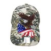 Aesthetinc Patriotic USA American Flag Design Baseball Cap Hat Visor 3D Embroidery (Digital)