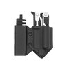 Clip & Carry Kydex Multitool Sheath for GERBER CENTER-DRIVE w/Optional Bit Sidecar Holder ~ Made in USA (Multi-tool & Bits not included) Multi Tool Holster (BLACK, TOOL SHEATH w/BIT SIDECAR)