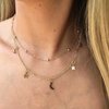 Yheakne Boho Star Moon Necklace Choker Gold Layered Star Choker Necklace Crescent Moon Necklace Celestial Necklace Chain Festival Jewelry for Women and Girls (Gold)