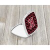 Caroline's Treasures CJ1052-KSCM Letter K Chevron Garnet and Black Compact Mirror Decorative Travel Makeup Mirror for Women Girls Gifts Pocket Makeup Mirror Folding Handheld