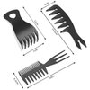 3 Pieces Hair Stylists Styling Comb Set, Includes Texturizing Comb Tri-Comb Double Side Brushes Hair Pick Wide Tooth Hair Comb Shaping and Teasing Wet Combs Tools for Long, Thick, Curly Hair