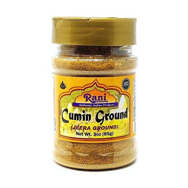 Rani Cumin (Jeera) Powder Spice 3oz (85g) PET Jar ~ All Natural | Vegan | Gluten Friendly | NON-GMO | Indian Origin