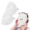 ASEANAO 3 holes Hot Compress Face Towel Masks Reusable Hot Cold Facial Steamer Towel for Skin Care,Moisturizing Face Steamer Beauty Facial Towel for Home and Beauty Salon (2 pcs)