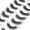 3D Faux Mink Lashes Fluffy 100% Handmade fluffy false eyalshes Reusable Lashes 7 Pairs Serendipity Life P5, 1.0 Count
