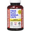 Yerba Prima Fiber Plus Senna Capsules, 180 Count - Gentle Overnight Relief, USA Made, Non-GMO, Gluten-Free