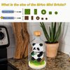 OLTLYUNH Creative Panda Toy Building Set,Adult Mini Animal Friend Set,Party Favors Gift for Kids,Animal Lovers Office Home Decor Building Block,New Year Easter Birthday Gift for Boys Girls(Eating)
