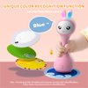 alilo Smart Bunny Baby Rattle Musical Light Up Toys, Infants Newborns Baby Toys 0-3-6-12-18-24 Months,1 Year Old Baby Girl Gifts, 4 Music Modes and Color Recognition Function with 9 Color Card