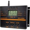Solar Charge Controller 80A PWM 12V 24V 1920W Solar Panel Charger Discharge Regulator with 5V USB Output Multip Circuit Protection Anti-Fall Durable ABS Housing Discharge Regulator for Lighting System
