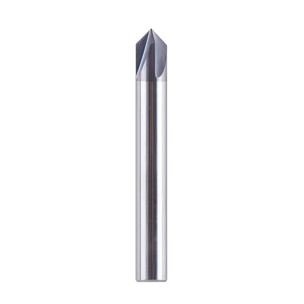 Spetool 90 Degree Carbide V Bits with Tiain Coated 4 Flutes, Chamfer End Mill for Caving V Groove and Sign