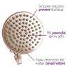 ShowerMe Rain Showerhead – Energy Efficient High Pressure Water Flow – Easy Installation Luxurious Shower Head (Bronzed Nickel)