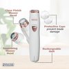 Wahl Clean & Smooth Ladies Rechargeable Facial Hair & Peach Fuzz Electric Shaver for Women – Compact Size for Travel - Model 9865-2801V