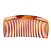 Fodattm 4PCS Black and Brown Hair Side Comb with Teeth French Hair Accessories Hair Clip Clamp for Women Men (4 inches - 29 teeth)