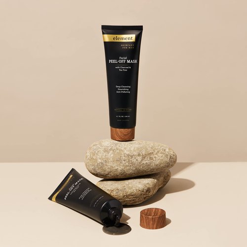 Element Charcoal & Tea Tree Peel Off Face Mask - Deep Cleansing, Remove Excess Dirt & Oil, Unclog Pores, Blackhead Remover Peel Off Mask - Cruelty Free Korean Skin Care For All Skin Types