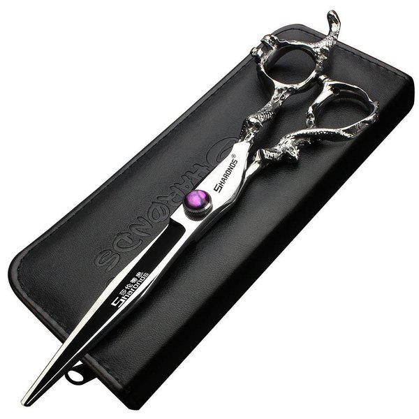 6/7/8/9-inch professional hair clipper set, stainless steel sharp hair clippers, hairdresser specific scissor(8-inch flat shear)