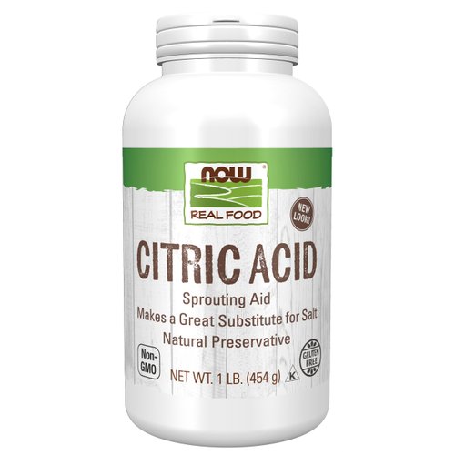 NOW Foods, Citric Acid, Sprouting Aid, Great Substitute for Salt, Preservative Found in Citrus Fruits, 1-Pound