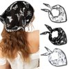 Molans Bandana Headband Chiffon Scarf Headbands - Hair Bandana Floral Hair Kerchief Print Hair Scarves Kerchief for Women